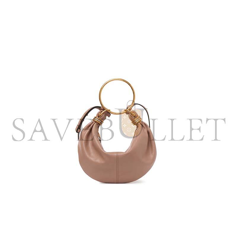 Ch10É small bracelet hobo bag in grained leather chc24as611n72527 (32*14*10cm)